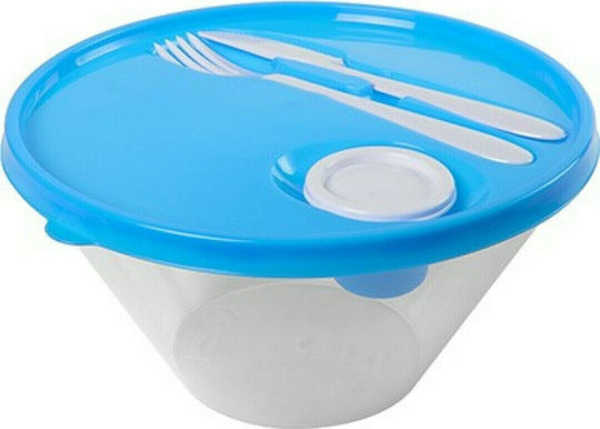 Hega Hogar Cutie De Prânz Din Plastic Albastră Cu Compartimente 2lt