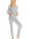 PeeKaBoo 0181 Set Pyjamas Schwangerschaft & Stillen Light Grey