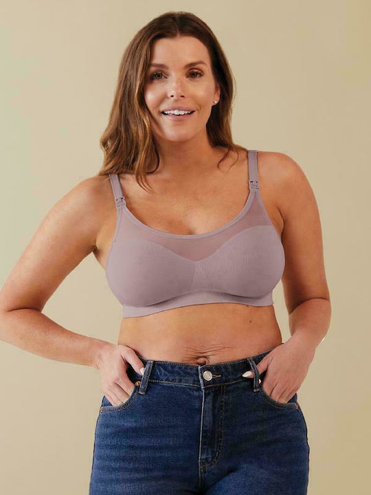 Bravado Body Silk BRV-11010-DN Maternity & Nursing Sports Bra with Clips Fawn