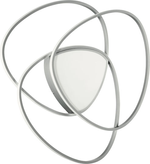 Ondaluce Deckenleuchte 75cm Silber mit Integrierter LED