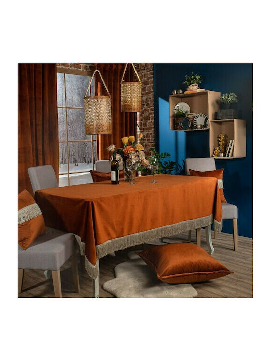 Teoran Velvet με Κρόσι Polyester Tablecloth 05 ...