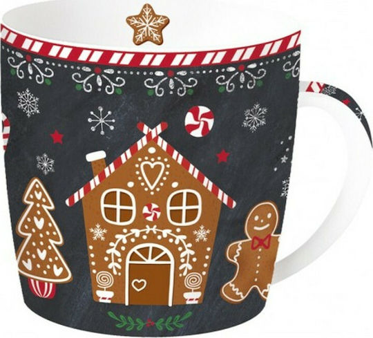 Marva Gingerbread Χριστουγεννιάτικη Κούπα Πορσελάνινη 350ml
