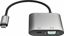 Kanex K181-1278 USB-C männlich zu USB-A / USB-C / VGA weiblich