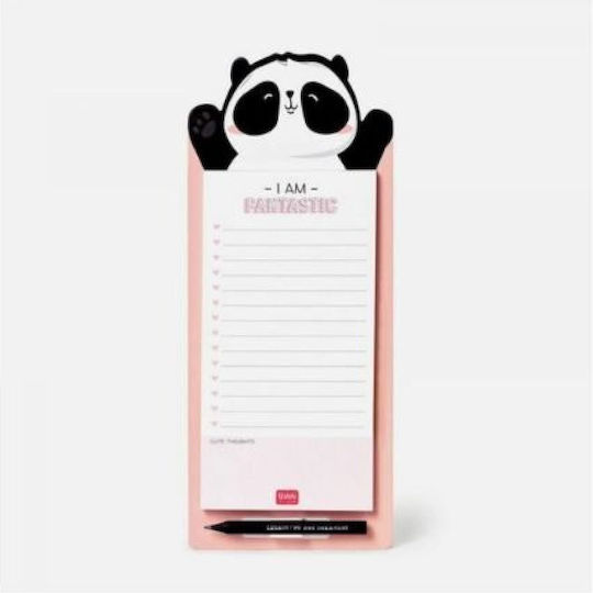 Legami Milano Don't Forget Panda Μπλοκ Σημειώσεων 30 Φύλλων Ριγέ Λευκό