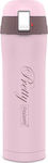 Maestro MR-1643 Flasche Thermosflasche Rostfreier Stahl Rosa 400ml mit Mundstück MR-1643-40C