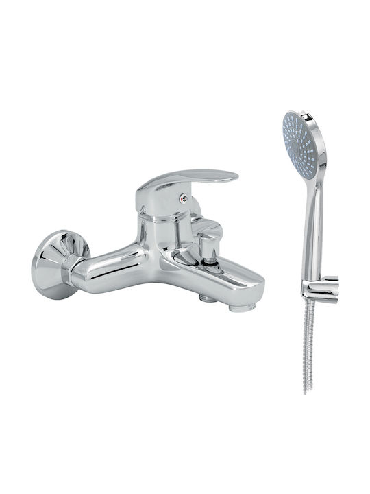 Viospiral Orion Mischung Bade- / Duscharmatur Badewanne Silber
