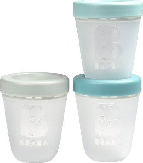 Beaba Silicone Baby Container Jungle 3pcs Multicolour