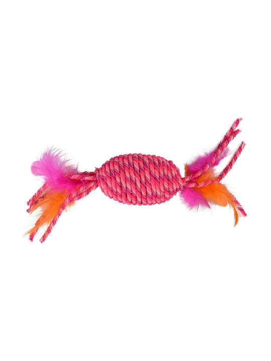 Flamingo Roller with Rattle Ring Cat Toy Caramel