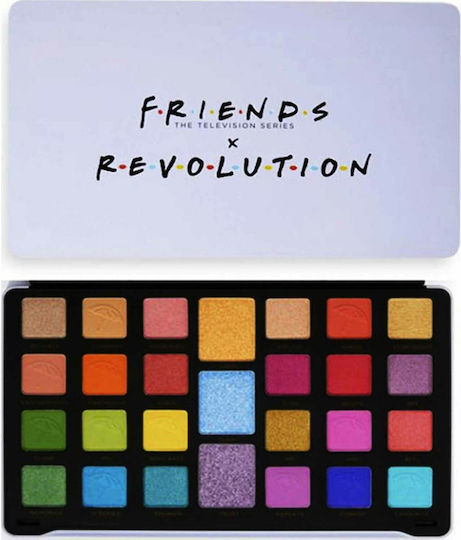 Revolution Beauty Friends Palette with Eye Shadows in Pressed Powder Form