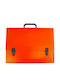 Plastic Drafting Bag with Buckle and Handle 40x5x30cm Orange