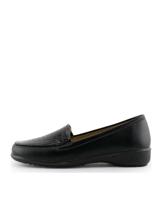 Love4shoes 1812 Γυναικεία Loafers σε Μαύρο Χρώμα