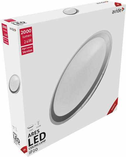 Avide ACLO38WW-24W-ARE Plafonieră de Tavan 43buc Gri cu LED Integrat