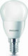 Philips LED Bulb 5.5W 88mm for Socket E14 and Shape P45 Warm White 470lm