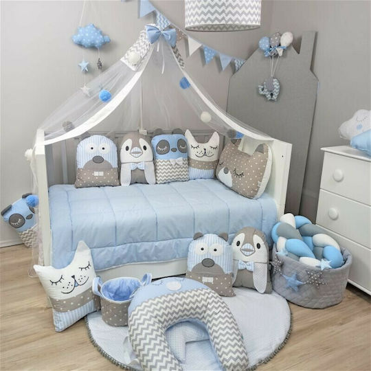 Baby Star Tiny Friends Borduri Pentru Pătuț Intern 40x185cm