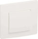Legrand Niloe Recessed Wall Switch Lighting One-Way with Frame White