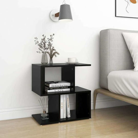Wooden Black Bedside Table 50x30x51.5cm