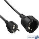 InLine Extension Cable Cord 3x1.5mm²/3m Black