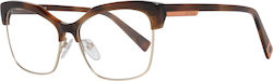 Sting Eyeglass Frame Cat Eye Brown VST184 09AJ