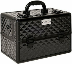 Traser 31491 Metallic Cosmetic Case Black H25xW36xD22cm