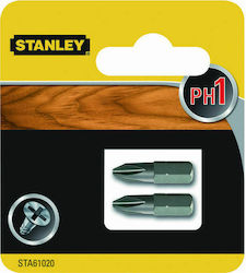 Stanley Set 2 Screwdriver Bits Cross -XJ