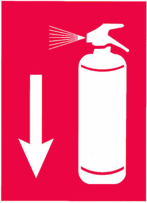 Auto Gs Self-Adhesive Sign "Fire Extinguisher" 13x18cm.