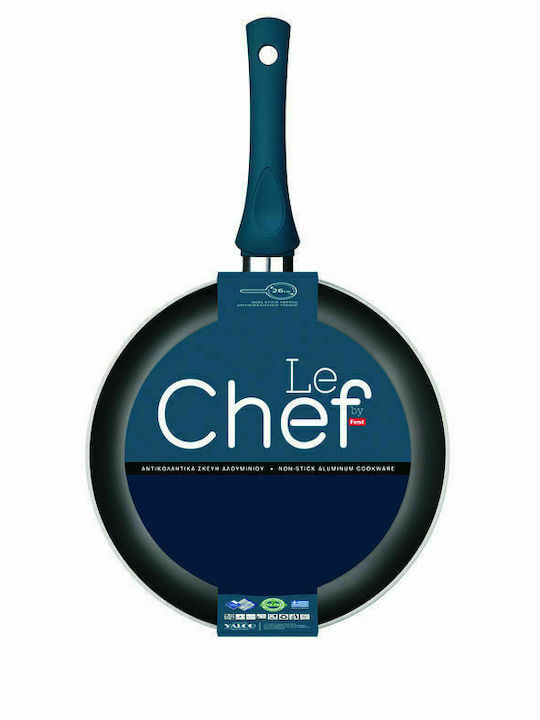 Fest Le Chef Τηγάνι από Αλουμίνιο με Αντικολλητική Επίστρωση Blue 26cm
