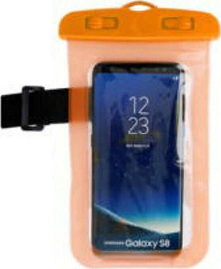 Universal Wasserdichtes Gehäuse / Armbinde bis 5.8" Orange