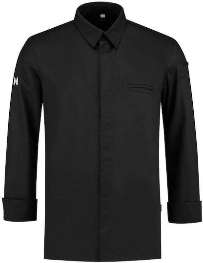 Le Nouveau Chef Mantel Koch Herren Schwarz mit Langärmelig Angelo
