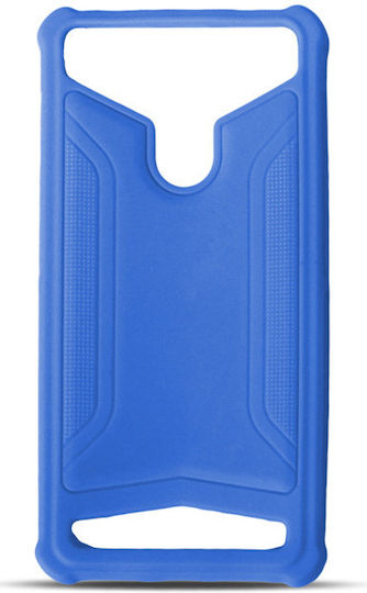 Powertech Back Cover έως 5" Μπλε