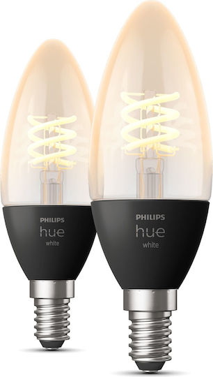 Philips Smart LED Bulbs 4.5W for Socket E14 Warm White 300lm Dimmable 2pcs
