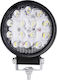 GloboStar Waterproof LED Headlight Universal 10-30V 42W 11.4cm with White Lighting 1pcs