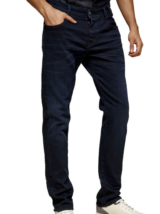 Edward Jeans Ανδρικό Παντελόνι Τζιν Ελαστικό σε Κανονική Εφαρμογή Navy Μπλε