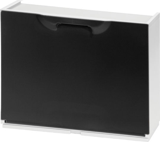 Пластмасов Обувна рафт с 1 рафт Черно 51x17.3x40см
