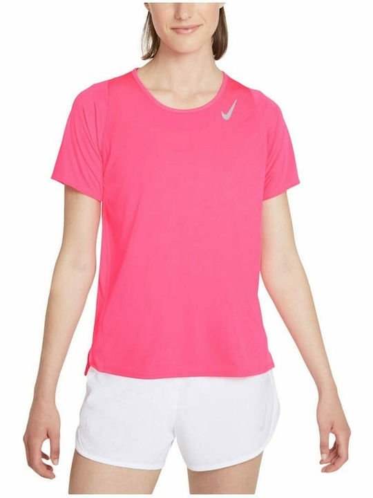 Nike Women's T-shirt Dri-Fit Fuchsia