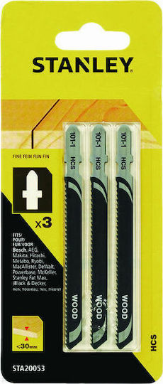 Stanley STA20053-XJ Blade HCS for Wood 100mm 3pcs