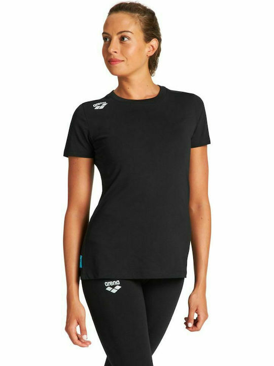 Arena Basic Damen Sportlich T-shirt Schwarz