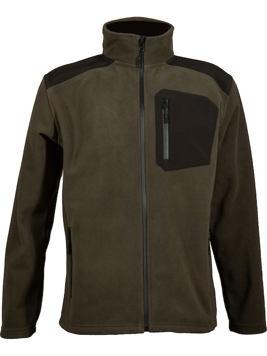 Toxotis Active Wear Bonded Jagdjacke Vlies Khaki