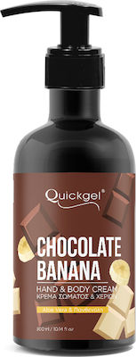 Quickgel Banana Chocolate Moisturizing Cream 300ml