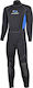 Aropec Wetsuit with Zip Μαύρη / Μπλε 5mm