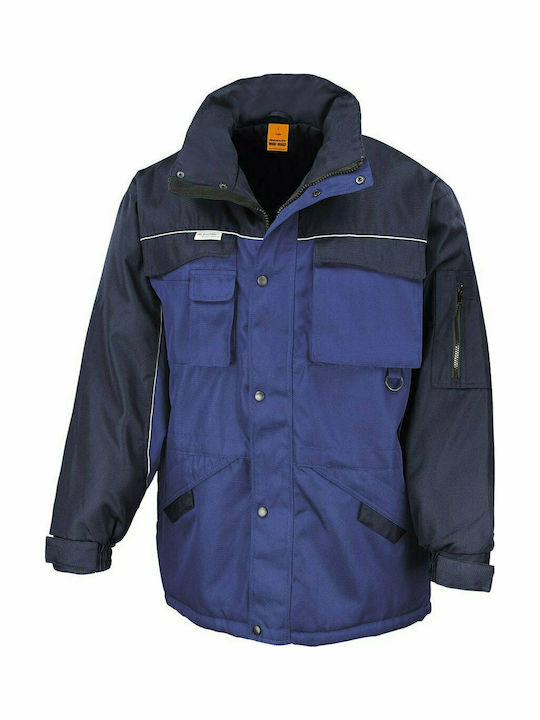 Result Combo Men's Waterproof Work Jacket Blue