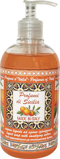 Brand Italia Di Sicilia Κρεμοσάπουνο με Αντλία Εσπεριδοειδή 500ml