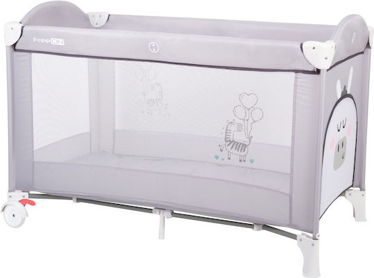 FreeOn Balloon Zebra Laufstall Gray 65x125cm