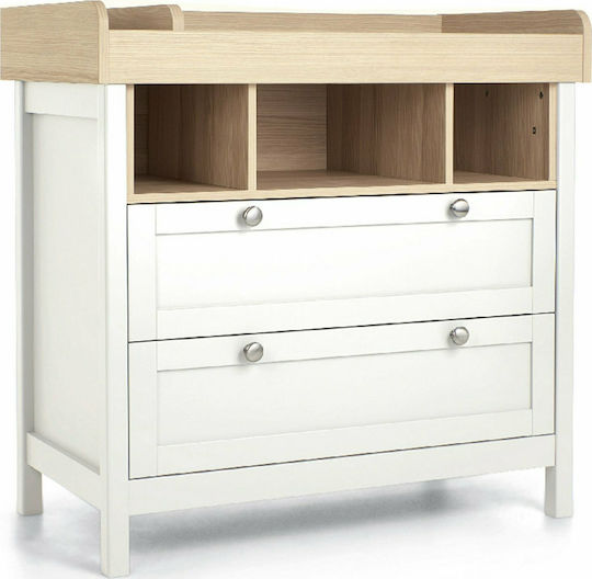 Harwell Baby Kommode mit 2 Schubladen White / Natural 96.6x54.4x98cm