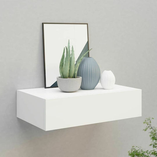 Wandregal Weiß 40x23.5x10cm