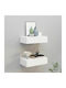White Wall Shelves (2 Pieces) 40x23.5x10cm