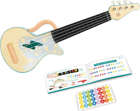 Hape Ukulele Rock N Roll Pentru 3+ Ani