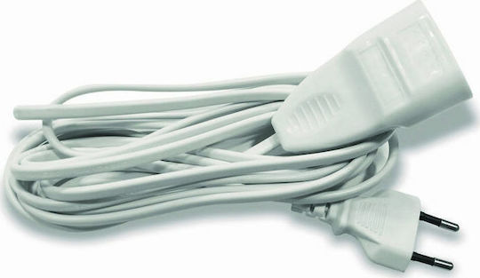 Extension Cable Cord 2 x 0.75mm²/3m White