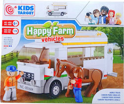 Τουβλάκια Happy Farm Vehicle Horse Truck για 6+ Ετών 170τμχ