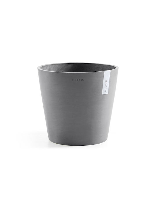 Ecopots Amsterdam Γλάστρα Πλαστική Γκρι 30x30x26.5εκ.