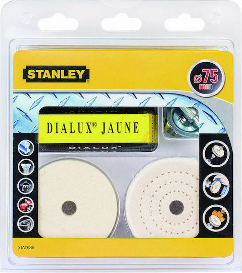 Stanley STA37045 Σετ Γυαλίσματος για Δράπανα 75mm 8τμχ